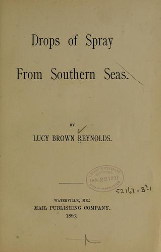 Cover of Drops of spray from southern seas