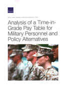 Cover of Analysis of a Time-In-Grade Pay Table for Military Personnel and Policy Alternatives