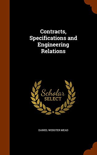 Cover of Contracts, specifications and engineering relations