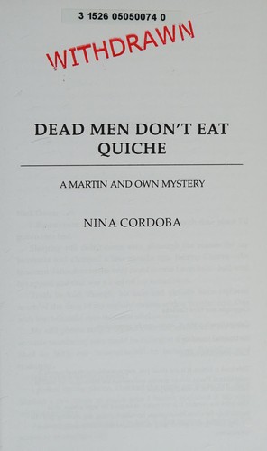 Cover of Dead Men Don't Eat Quiche