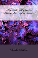 Cover of The Letters of Charles Dickens, Vol. 1