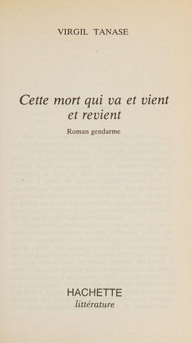 Cover of Cette mort qui va et vient et revient