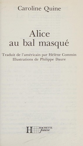 Cover of Alice au bal masqué