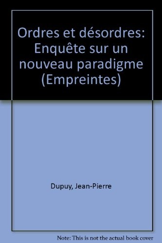 Cover of Ordres et désordres