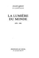 Cover of La lumiere du monde, 1978-1981