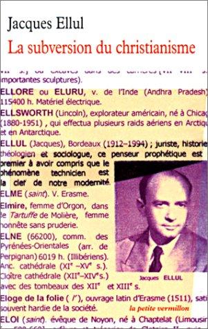 Cover of La Subversion du christianisme