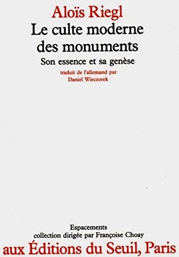 Cover of Le culte moderne des monuments