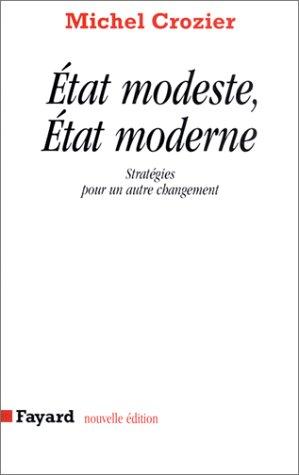 Cover of Etat modeste, état moderne
