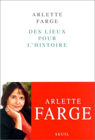Cover of Des lieux pour l'histoire