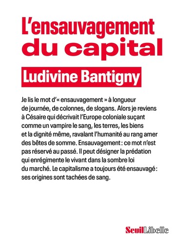 Cover of L'ensauvagement du capital
