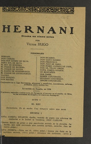 Cover of Hernani