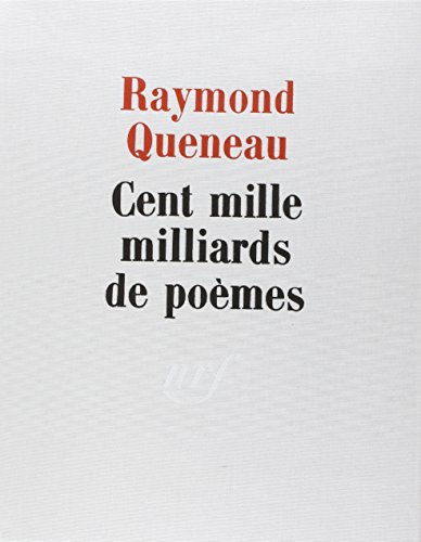 Cover of Cent mille milliards de poèmes