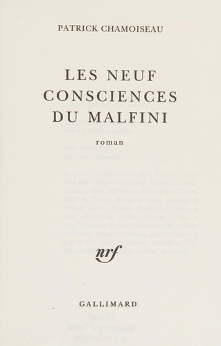 Cover of Les neuf consciences du malfini
