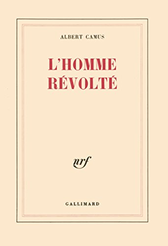 Cover of L'Homme révolté