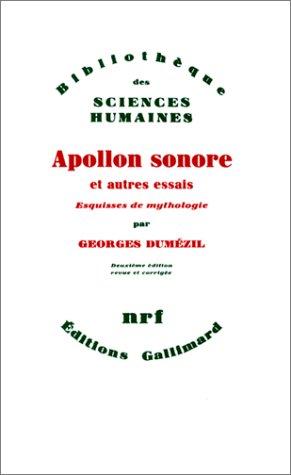 Cover of Apollon sonore et autres essais
