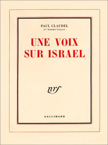 Cover of Une voix sur Israel