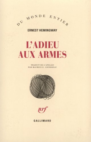 Cover of L'Adieu aux armes
