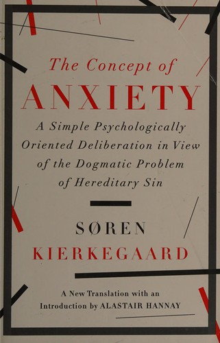 Cover of The concept of anxiety