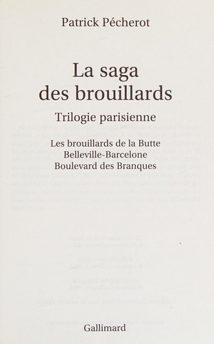 Cover of La saga des brouillards