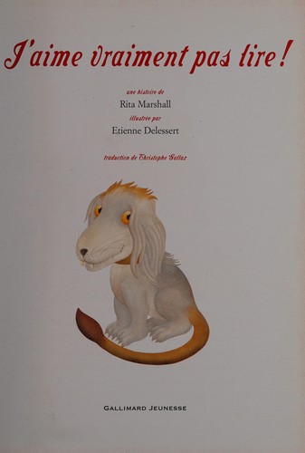 Cover of J'aime vraiment pas lire!