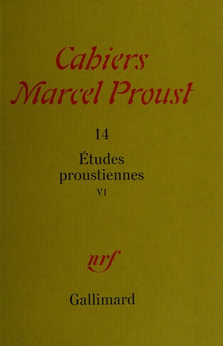 Cover of Études proustiennes