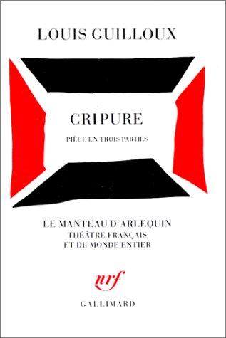 Cover of Cripure Piece En Trois Parties
