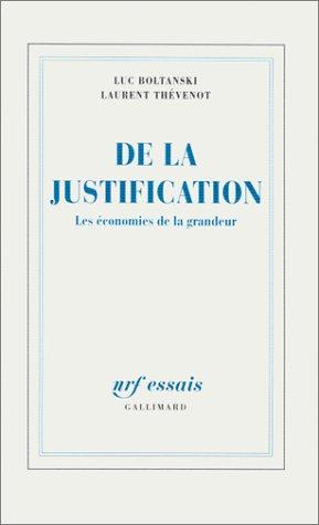 Cover of De la justification