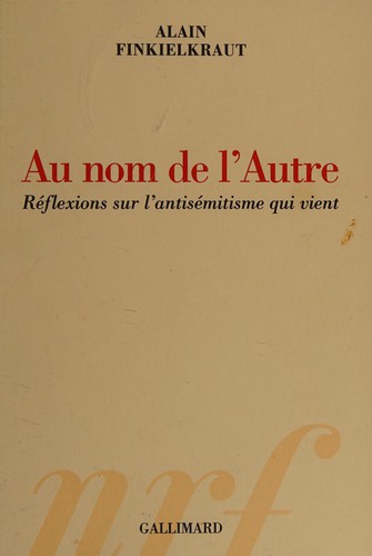 Cover of Au nom de l'autre