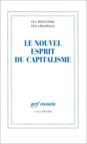 Cover of Le nouvel esprit du capitalisme