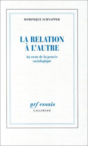 Cover of La relation à l'autre