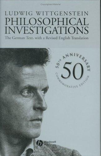 Cover of Philosophical investigations