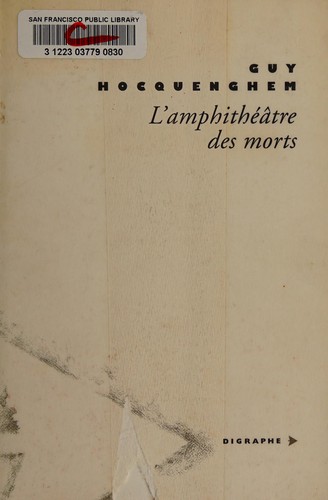 Cover of L' amphithéâtre des morts