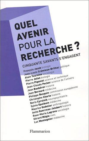 Cover of Quel avenir pour la recherche ?