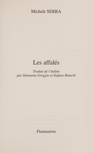 Cover of Les affalés
