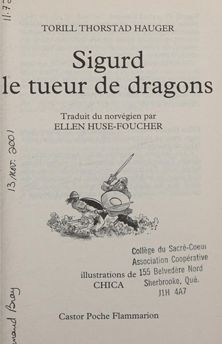 Cover of Sigurd, le tueur de dragons
