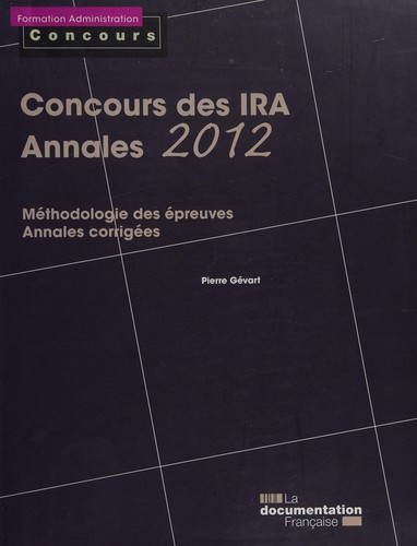 Cover of Concours des IRA