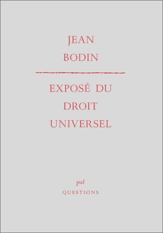 Cover of Exposé du droit universel =