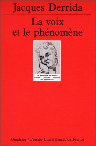 Cover of La voix et le phénomène