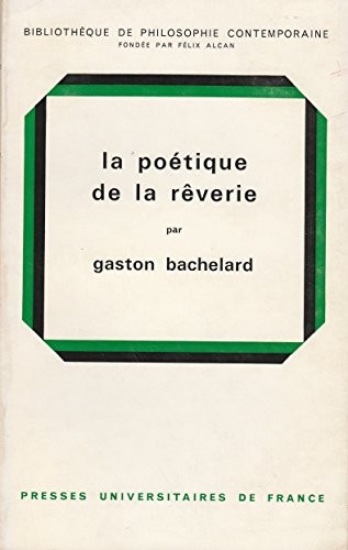 Cover of La poétique de la rêverie