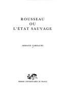 Cover of Rousseau, ou, L'état sauvage