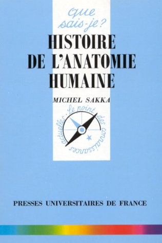 Cover of Histoire de l'anatomie humaine