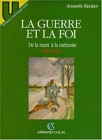 Cover of La guerre et la foi