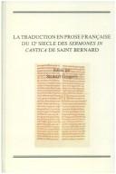 Cover of Sermones super Cantica Canticorum