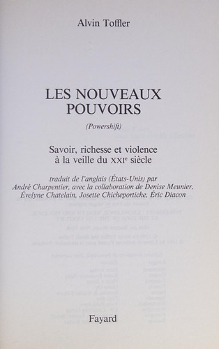Cover of Les nouveaux pouvoirs