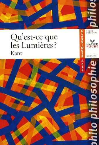 Cover of Qu'est-ce que les Lumières?