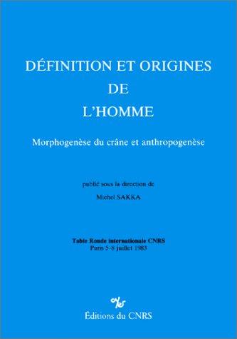 Cover of Définition et origines de l'homme