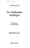 Cover of La civilisation soviétique