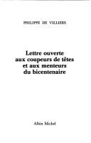 Cover of Lettre ouverte aux coupeurs de têtes et aux menteurs du bicentenaire