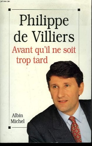 Cover of Avant qu'il ne soit trop tard
