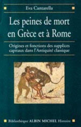 Cover of Les Peines de mort en Grèce et à Rome